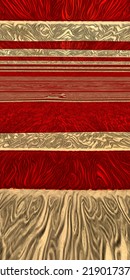 Many Stripes Towards A Far Distant Vanishing Point In Red And Beige 