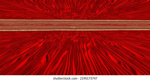 Many Stripes Towards A Far Distant Vanishing Point In Red And Beige 