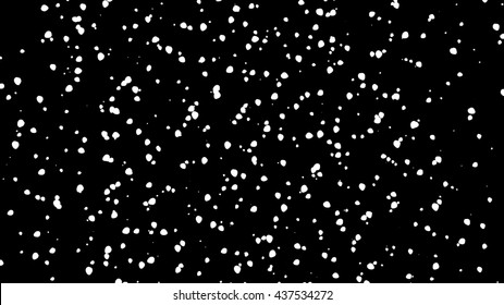 Many Water Drops On Black Background (alpha Layer) - 3D Illustration.