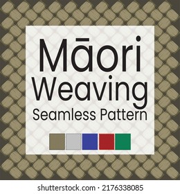 Maori Weaving Kakahu New Zealand Seamless Pattern Art