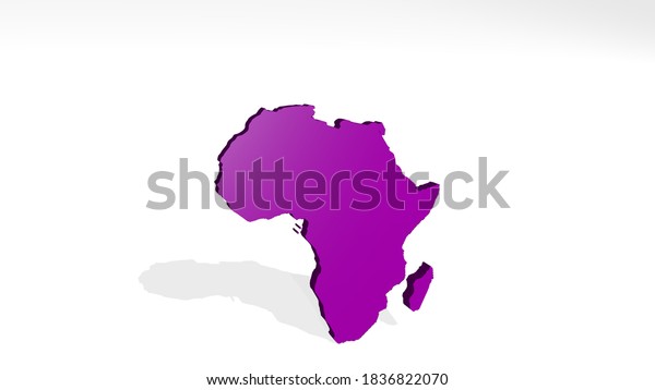 Map Africa 3d Drawing Icon On Stock Illustration 1836822070 Shutterstock 4879