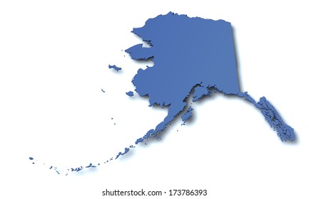 Map of Alaska - USA
