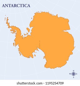 Map Of Antartica Continent