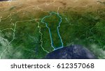 Map Of BENIN Elements of this image furnished by NASA