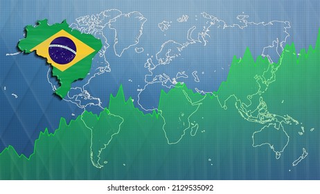 Map Of Brazil, Financial Success, Economy Growth