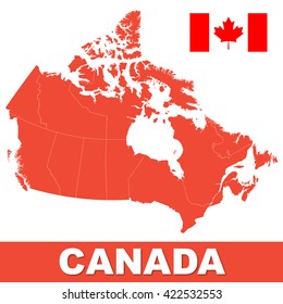 Map Canada Stock Illustration 422532553 | Shutterstock