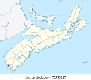 1,147 Map of nova scotia Images, Stock Photos & Vectors | Shutterstock