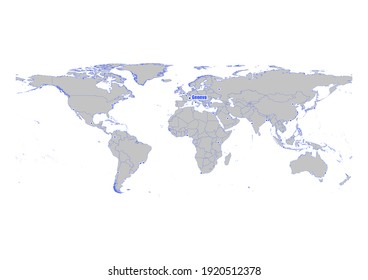 Locate Geneva In World Map Geneva On World Map Images, Stock Photos & Vectors | Shutterstock