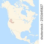 Map of the Columbia Plateau in North America