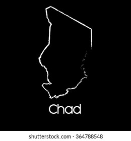 A Map Of The Country Of Chad