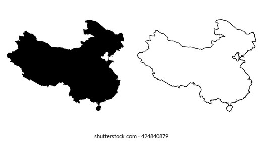 A Map Of The Country Of China