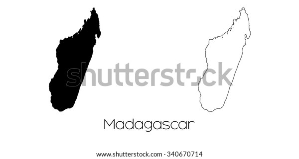 Map Country Madagascar Stock Illustration 340670714 | Shutterstock