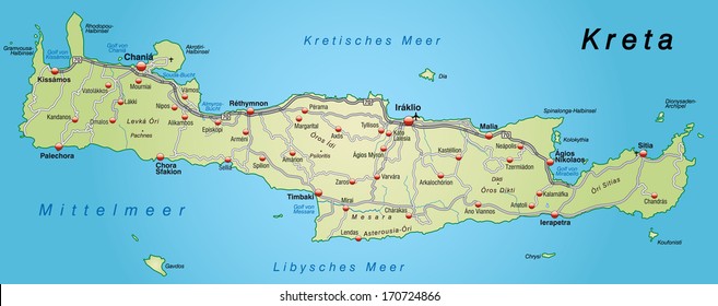 2,170 Map of crete Images, Stock Photos & Vectors | Shutterstock