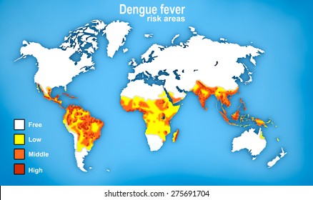 Map Of Dengue Fever Spread