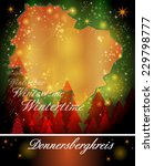 Map of Donnersbergkreis in Christmas Design  