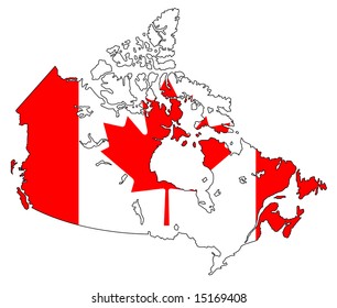 13,521 Canada flag map Images, Stock Photos & Vectors | Shutterstock