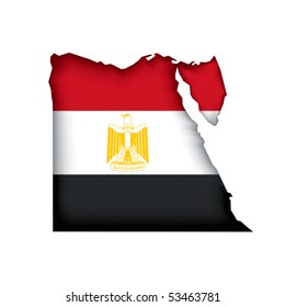 Map Flag Egypt