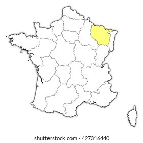 Map France Lorraine Stock Illustration 427316440 | Shutterstock