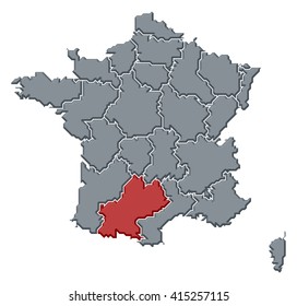 127 Midi pyrenees map Images, Stock Photos & Vectors | Shutterstock