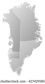 Map - Greenland, Thule Air Base