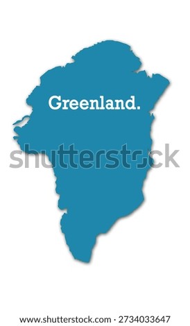 Map of Greenland. World Map Globe. Vector Illustration isolated on white background. American continent.