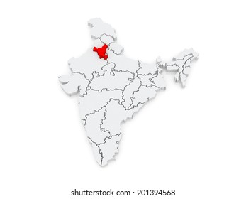 Map Haryana India 3d Stock Illustration 201394568 | Shutterstock