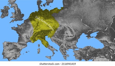 Map Of Holy Roman Empire Border