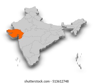 833 Gujarat map Images, Stock Photos & Vectors | Shutterstock