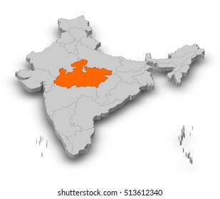 749 Madhya pradesh map Images, Stock Photos & Vectors | Shutterstock