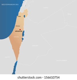 Map of Israel