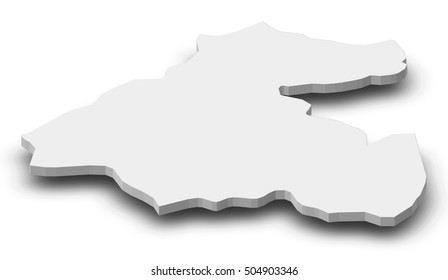 Map La Paz Honduras 3dillustration Stock Illustration 504903346 ...