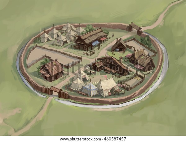 medieval town map