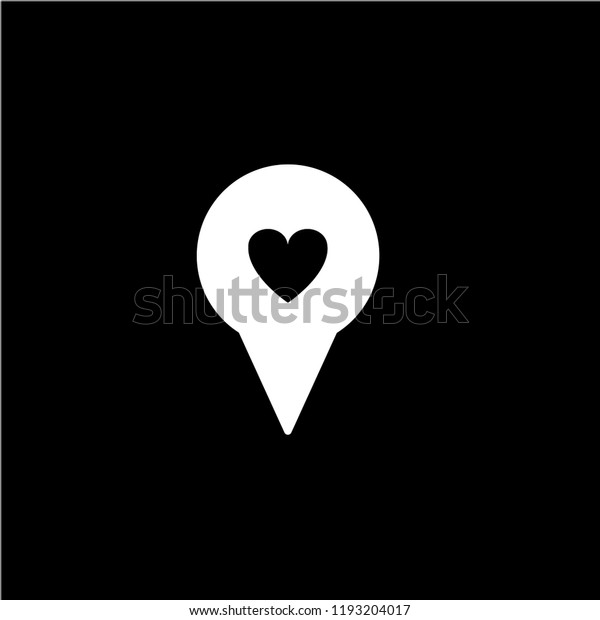 Map Love Location Stock Illustration 1193204017 Shutterstock