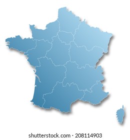 Carte De France Region High Res Stock Images Shutterstock