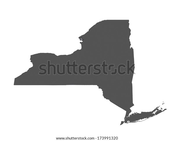 Map New York Usa Stock Illustration 173991320