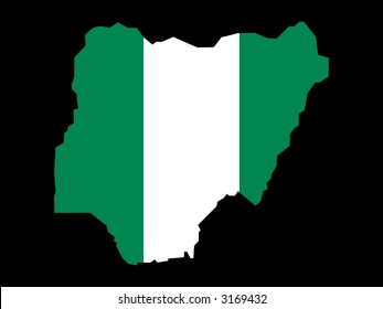 Map Nigeria Nigerian Flag Illustration Stock Illustration 3169432 ...