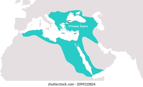 Map Of Ottoman Empire Asia Europe Africa