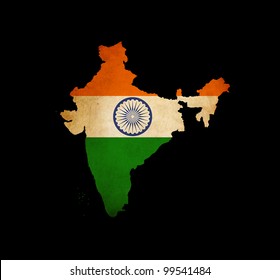 Map Outline India Grunge Map Insert Stock Illustration 99541484 ...