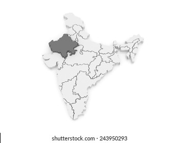 India Map Vector Three Dimensional Stock Vector (Royalty Free) 226715989