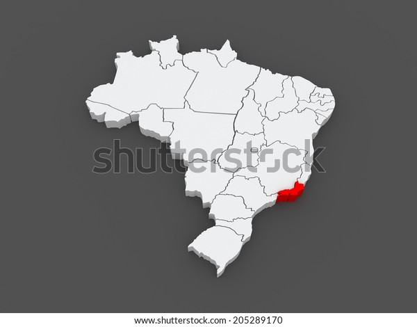 Map Rio De Janeiro Brazil 3d Stock Illustration Map Rio De Janeiro Brazil 3d Stock Illustration