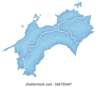 四国 地図 のイラスト素材 画像 ベクター画像 Shutterstock