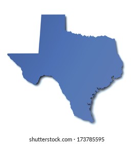 Shape 3d Texas State Map Colored Stock Illustration 150561374