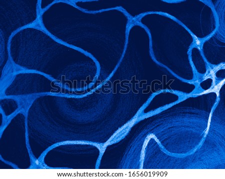 Map Texture. Anatomic Fractal Background. Colorful Map Texture. Pen Swirled Sketch. Neuro Spiral Texture. Cosmic Indigo Navy Colors. Abstract Pattern. Stylish Ornate Artwork.