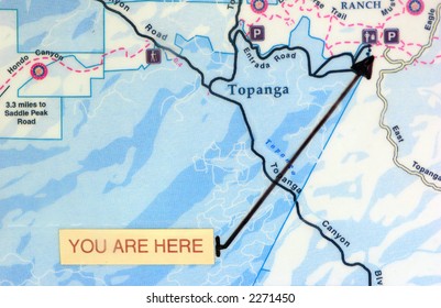 Map Of Topanga State Park  Ca