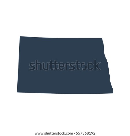 map of the U.S. state of North Dakota .