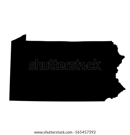 map of the U.S. state of Pennsylvania 