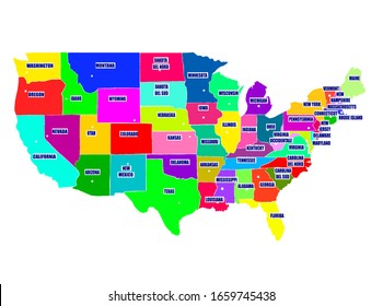 Usa Map Images Stock Photos Vectors Shutterstock