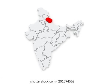 Map Uttarakhand India 3d Stock Illustration 201394562 | Shutterstock