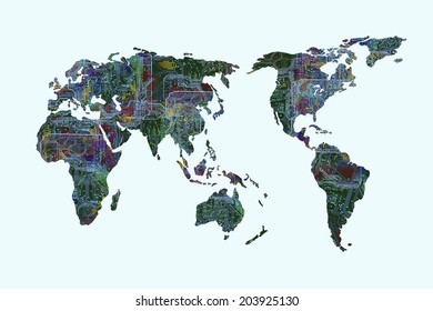 Similar Images, Stock Photos & Vectors of world countries currency map ...