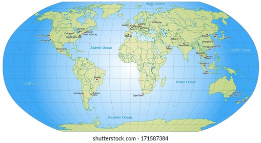 215 Worldmap capital cities Images, Stock Photos & Vectors | Shutterstock